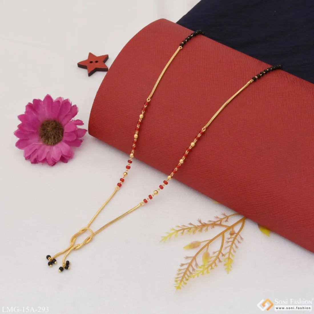 1 Gram Gold Plated Beautiful Design Pretty Design Mangalsutra For Women - Style A293