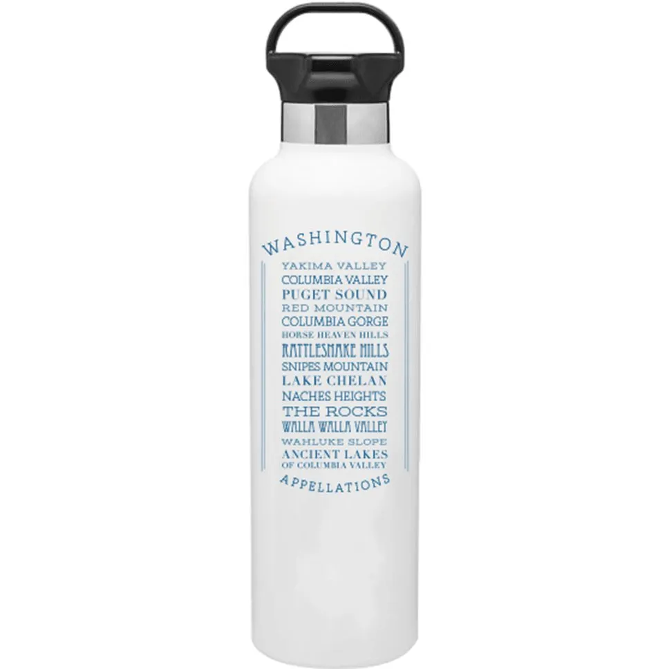 24 Oz. Stainless Insulated Gear Water Bottle Printed with a Customizable APPELLATIONS Design