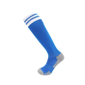 3 Pack Kids Cushioned Football Socks Blue