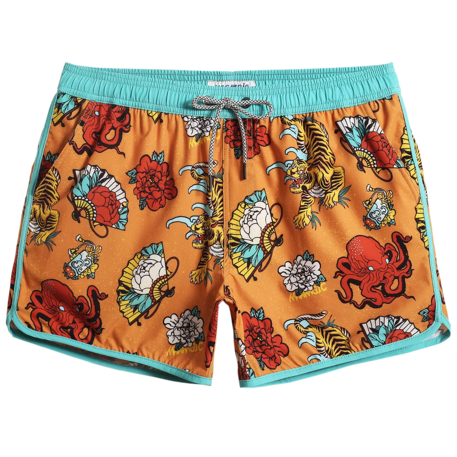 4.5 Inch Inseam Vintage Stretch Swallow Homing Swim Trunks