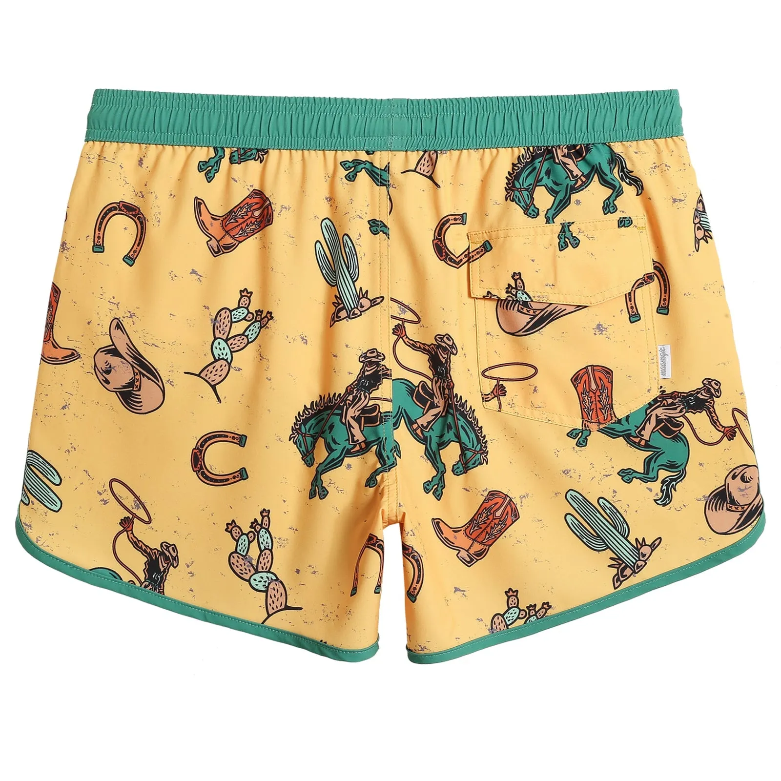 4.5 Inch Inseam Vintage Stretch Swallow Homing Swim Trunks