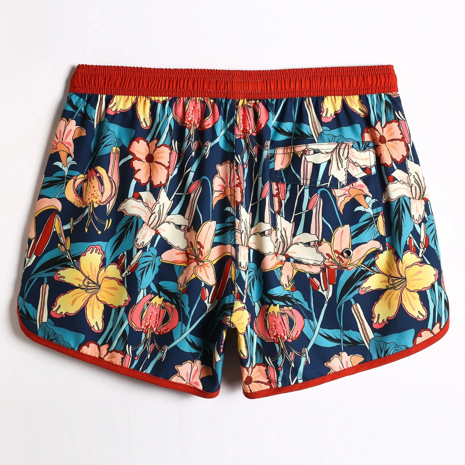 4.5 Inch Inseam Vintage Stretch Swallow Homing Swim Trunks