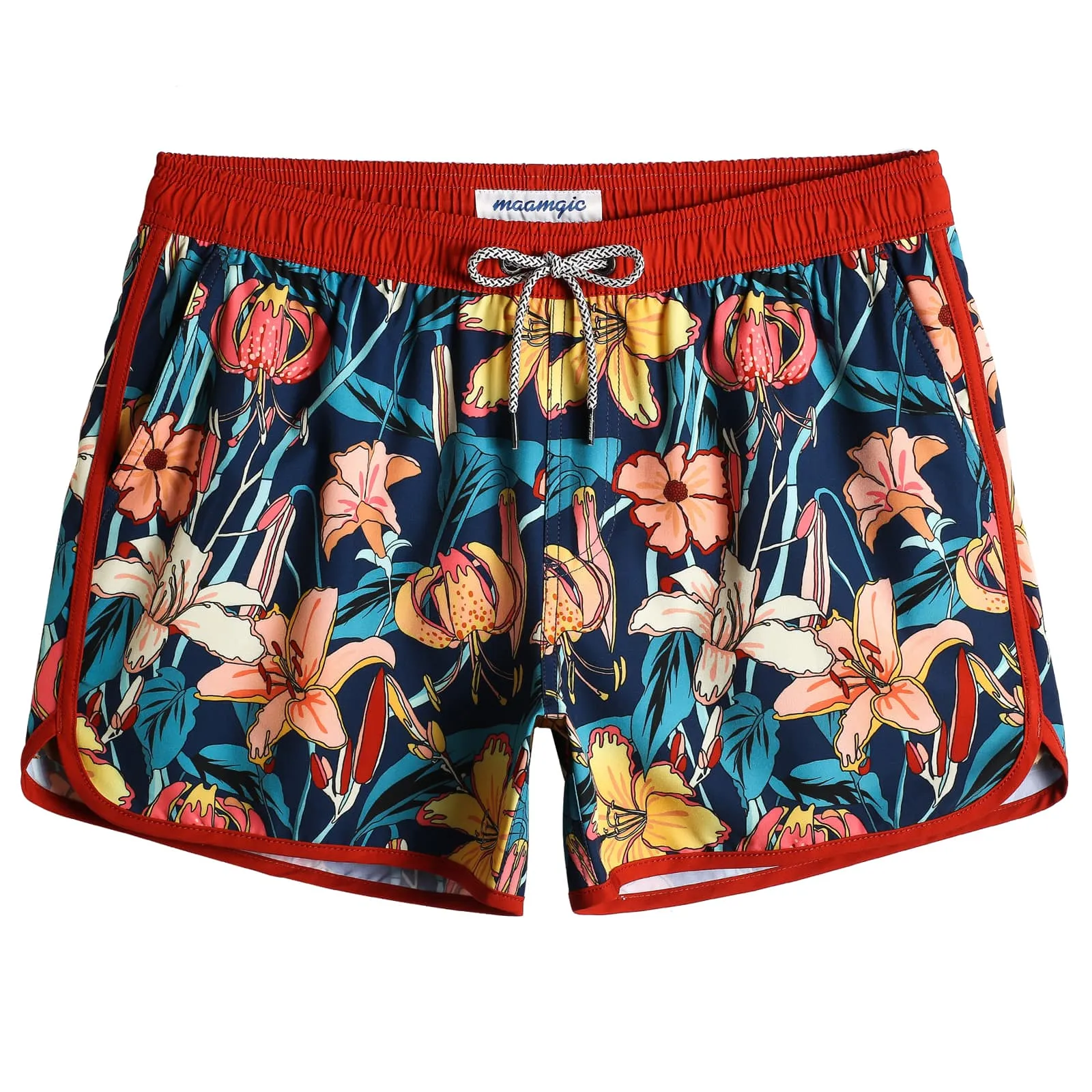 4.5 Inch Inseam Vintage Stretch Swallow Homing Swim Trunks