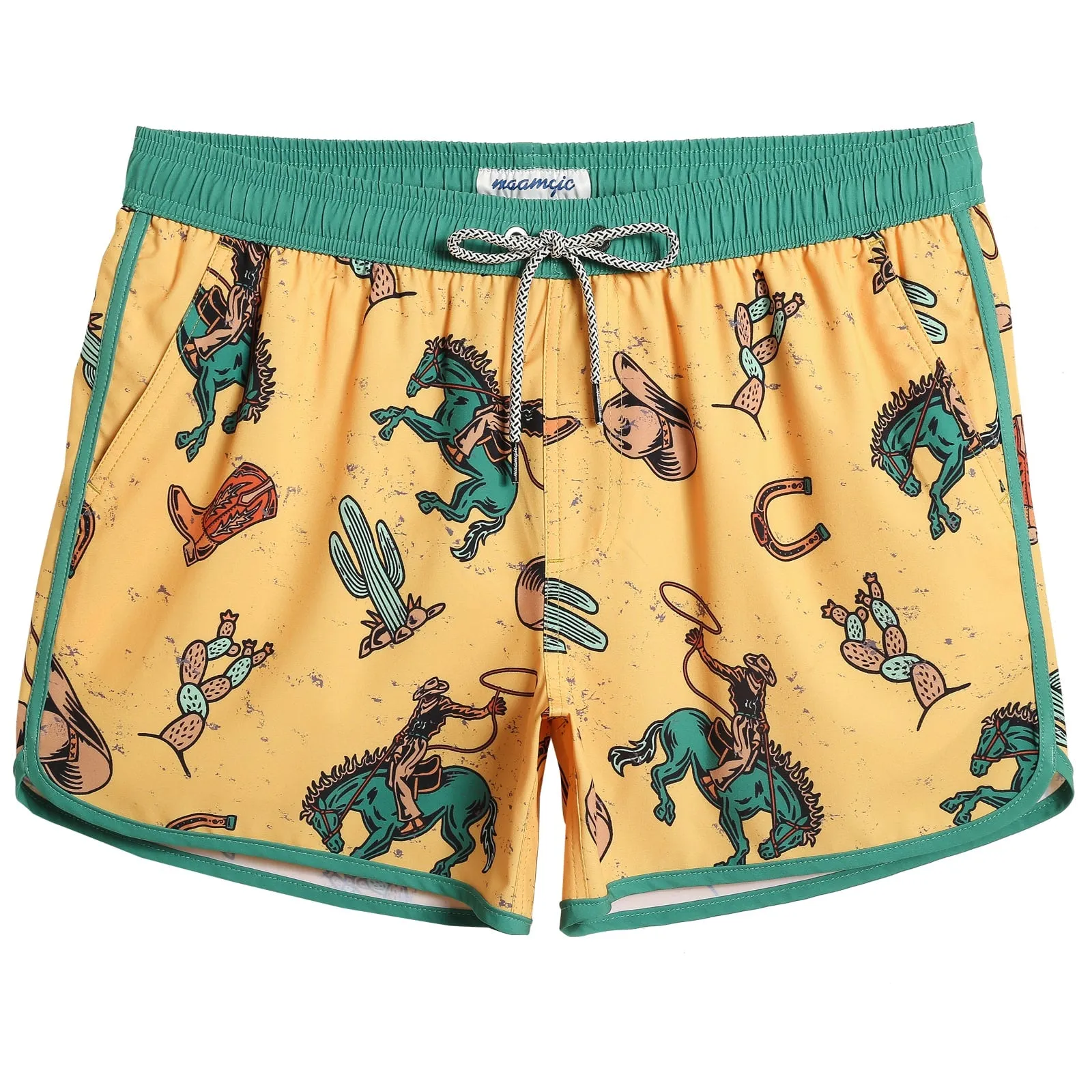 4.5 Inch Inseam Vintage Stretch Swallow Homing Swim Trunks