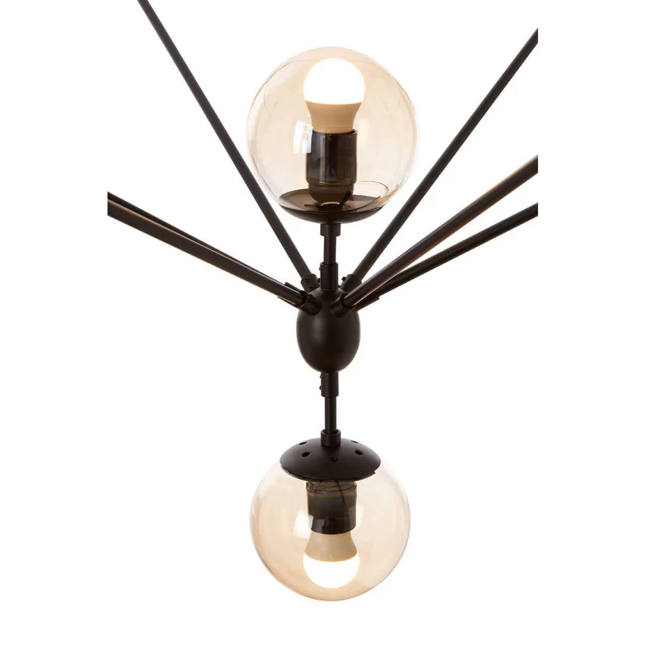 Abira 21 Bulb Matte Black Pendant Lamp