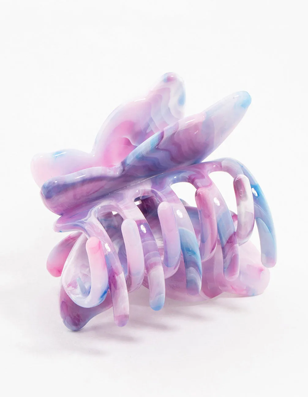 Acrylic Marbled Butterfly Claw Clip