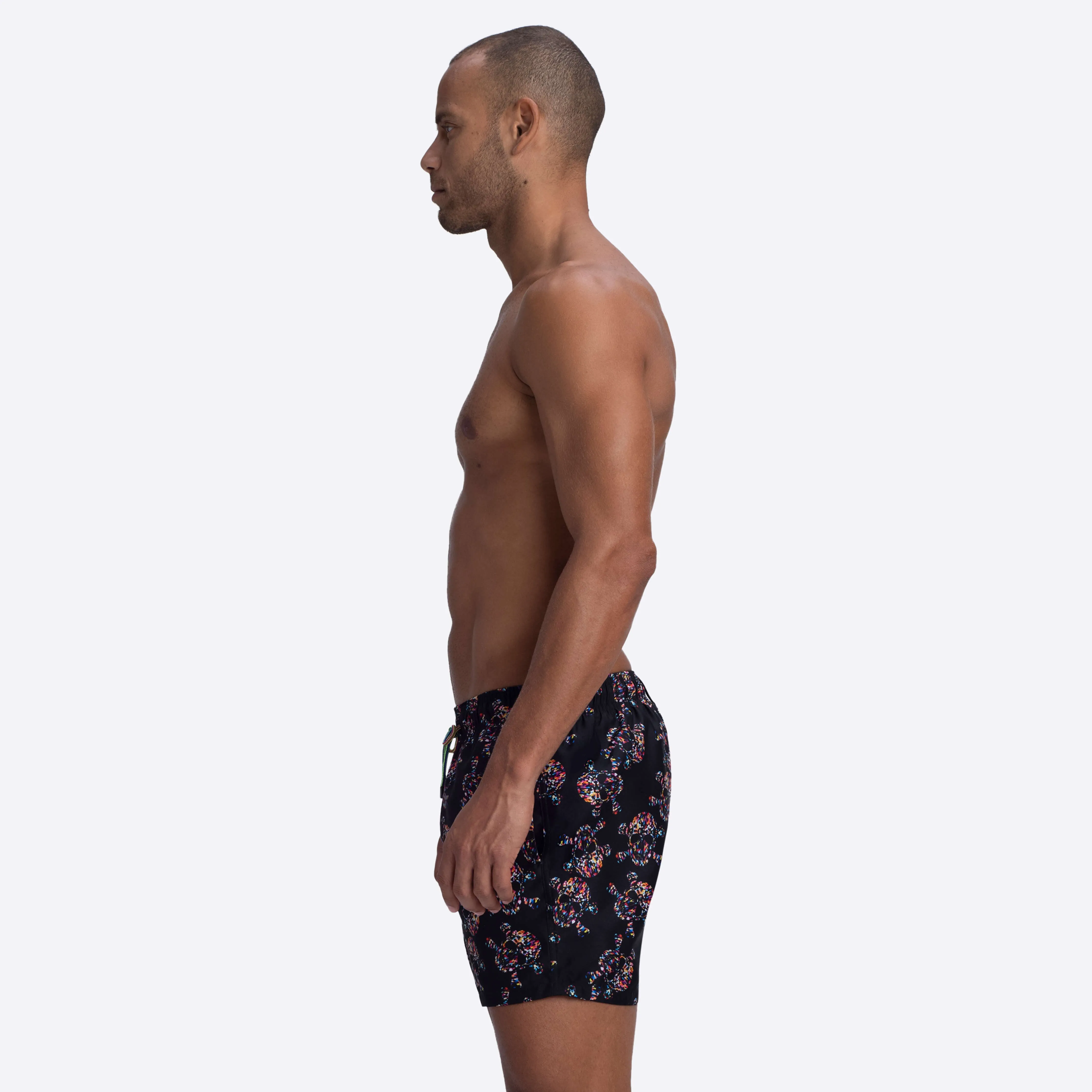 ARCHER Skull Print Swim Trunks