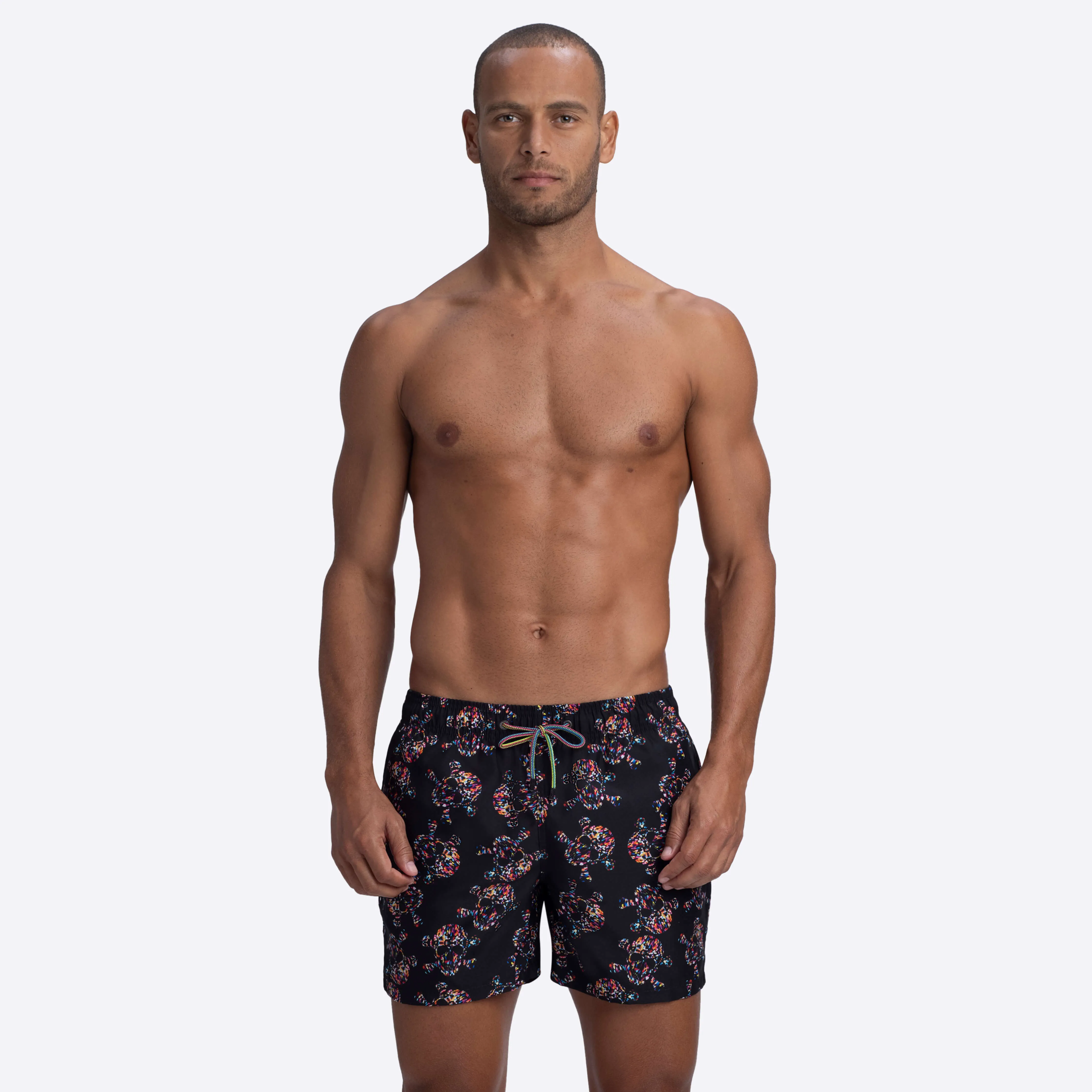 ARCHER Skull Print Swim Trunks