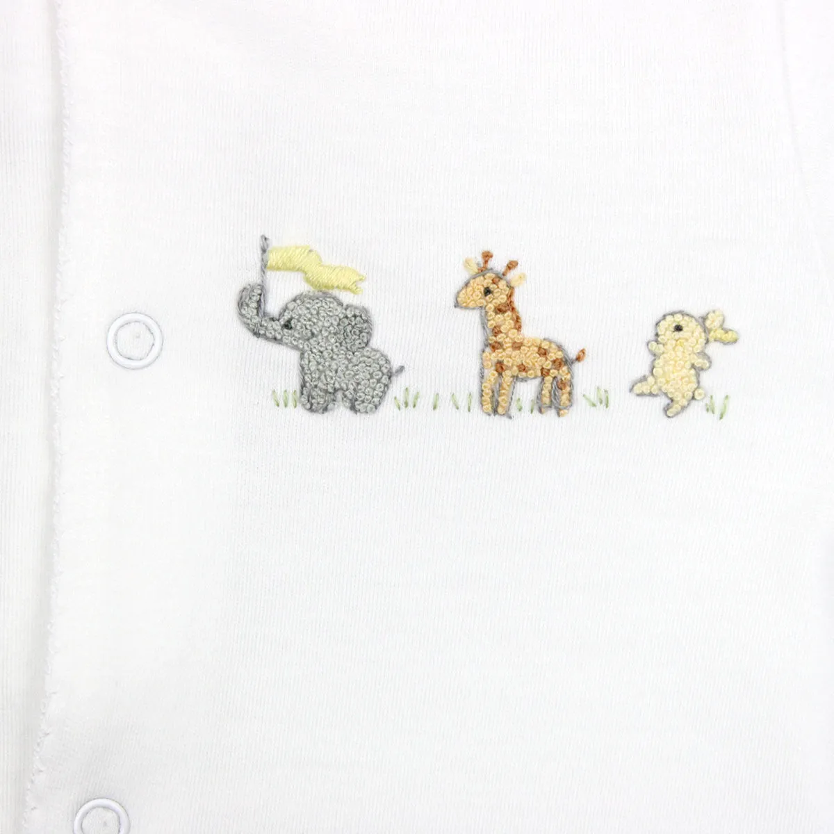 Baby Animals Embroidery Footie