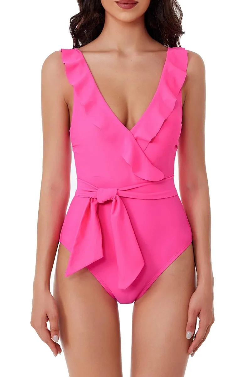 BCA 1 PCE RUFFLE NECK SUIT