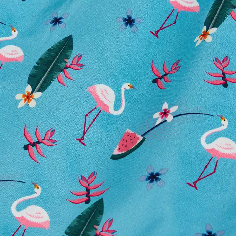 BEACH FLAMINGO SWIM TRUNKS