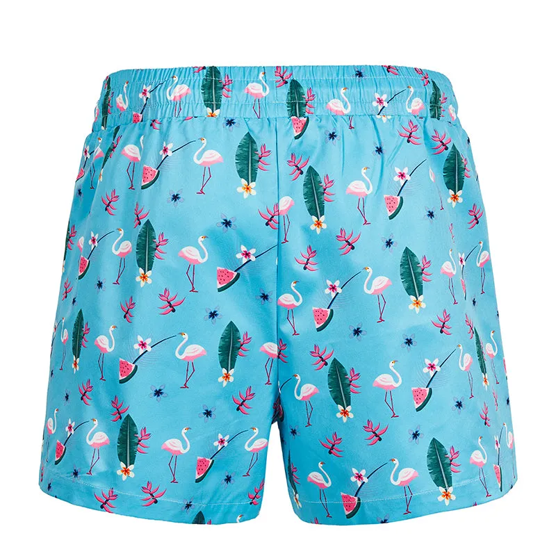 BEACH FLAMINGO SWIM TRUNKS