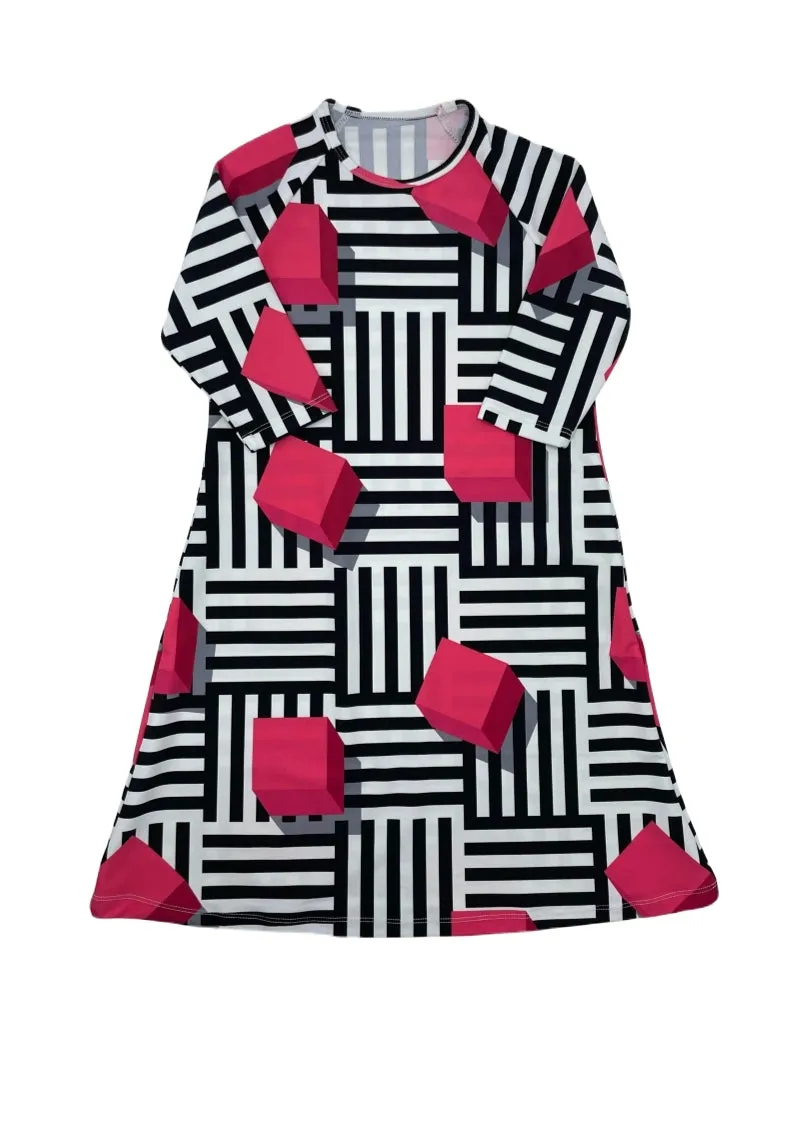 Best Frendz Girls Geometric Swim Dress