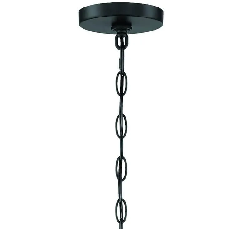 Black Poppy Beaded Chandelier