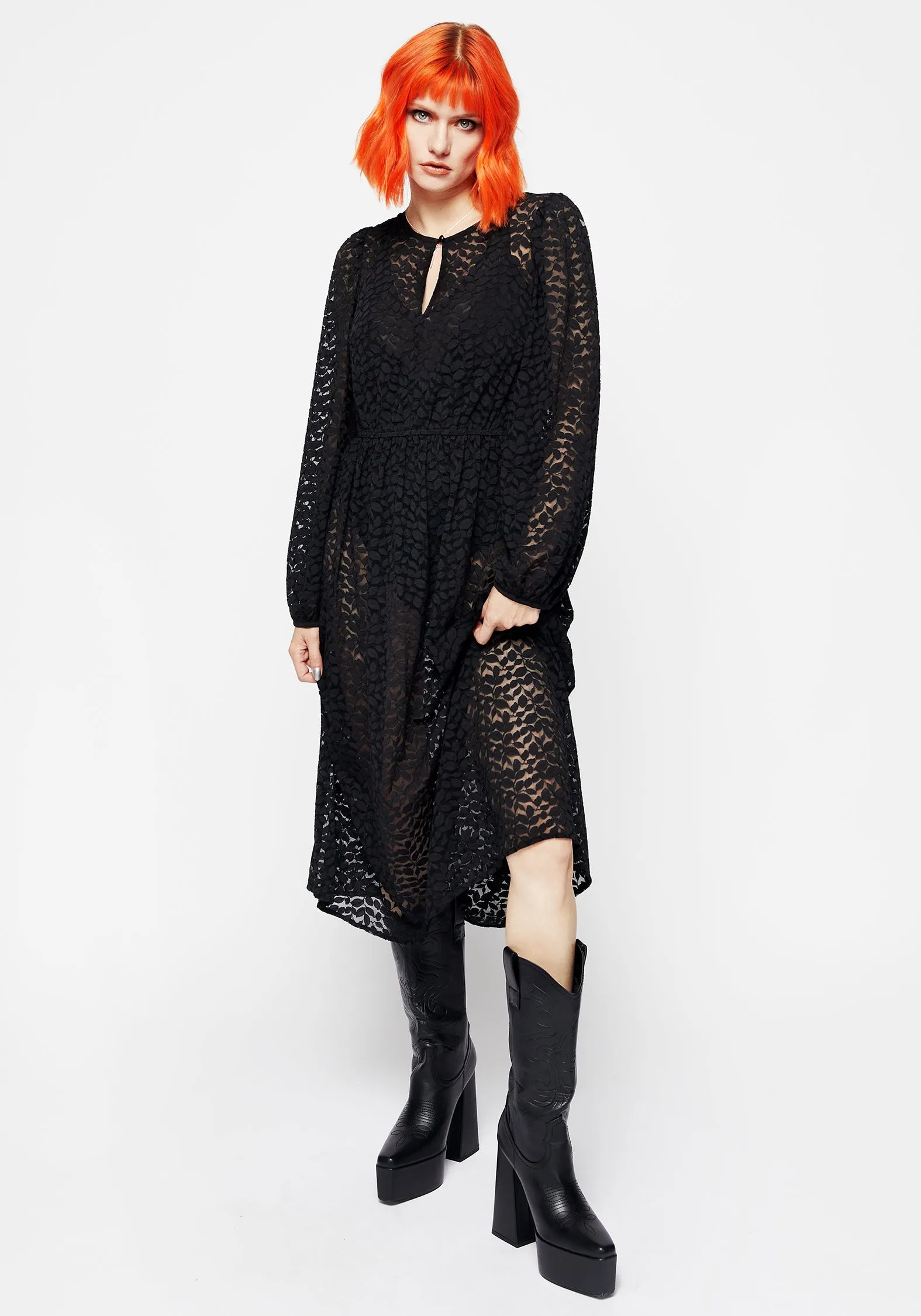 Blackwellia Lace Midi Dress