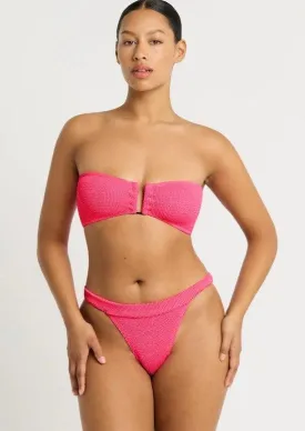 Blake Bandeau Bikini Top in Neon Azalea