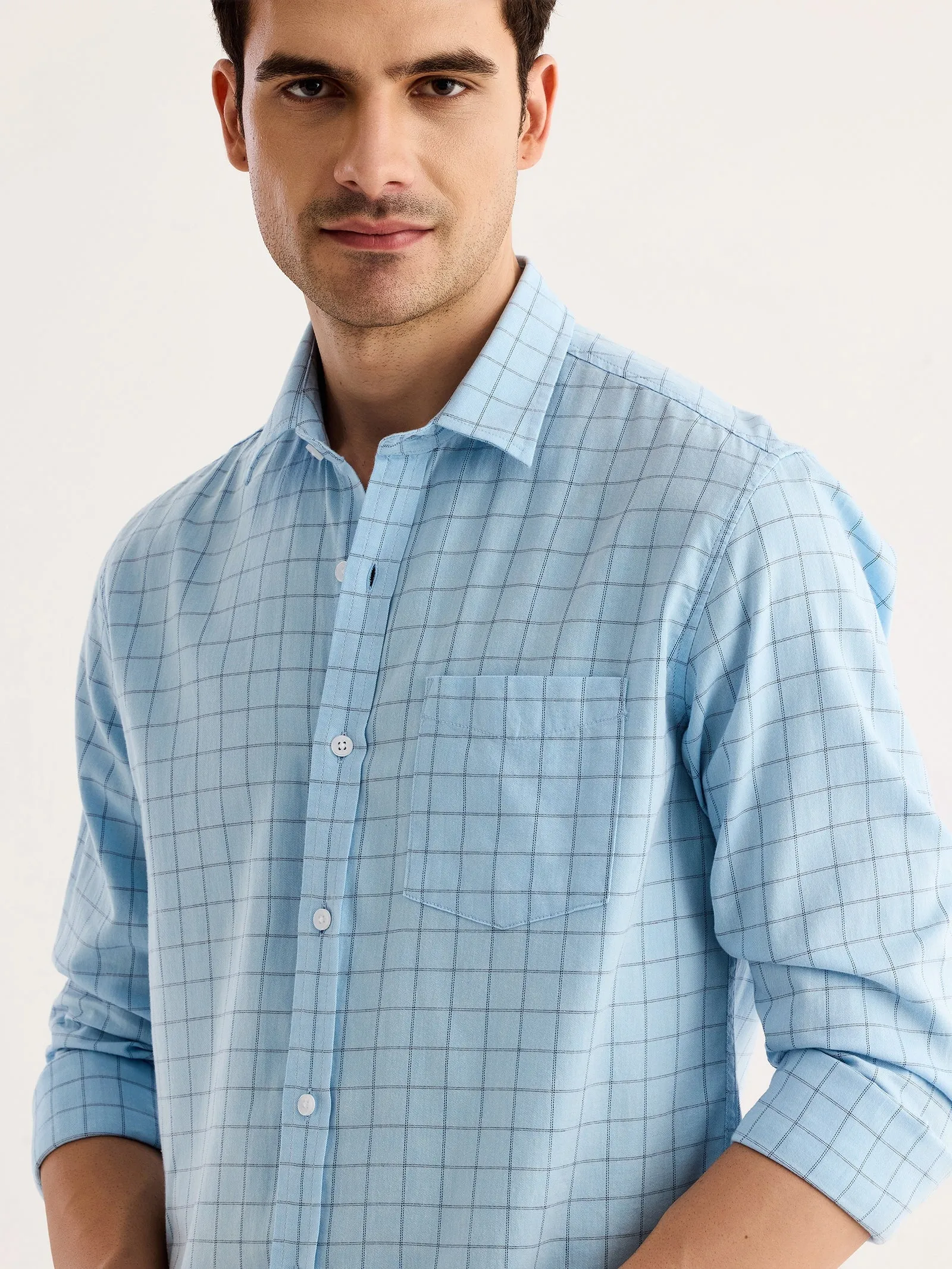 Blue Checked Shirt