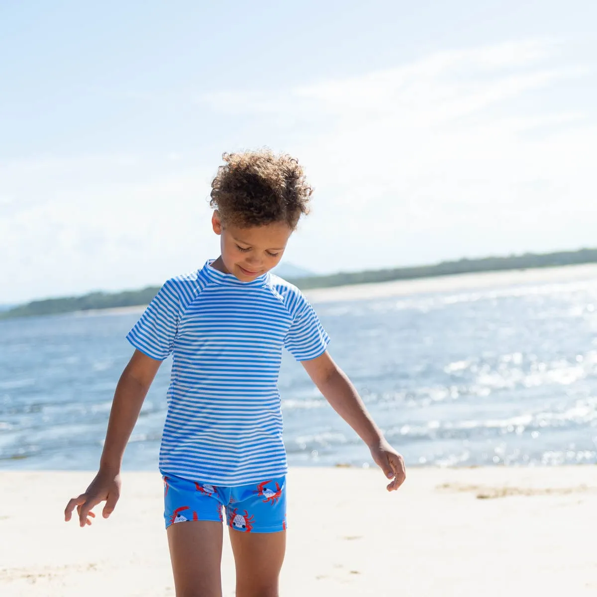 Blue Crab Cast Swim Shorts