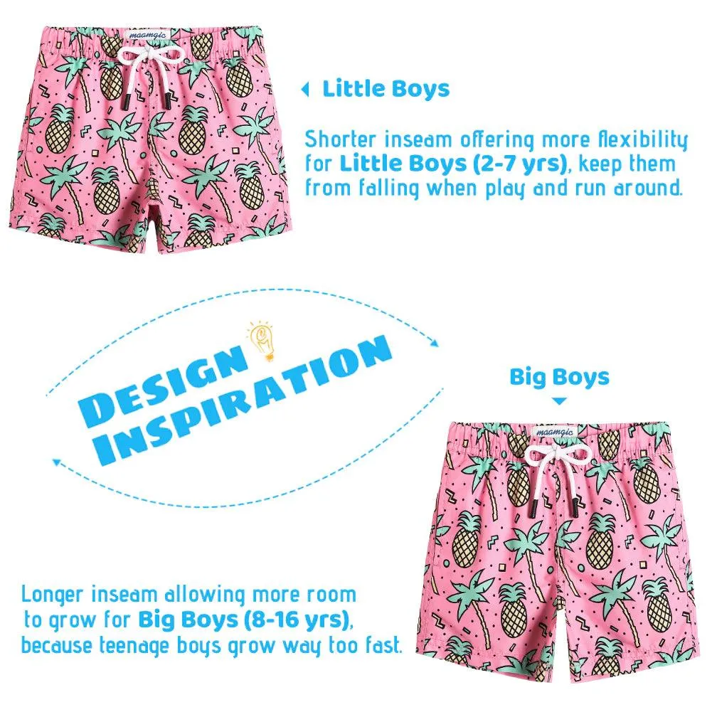 Boys Summer Party Stretch Swim Trunks