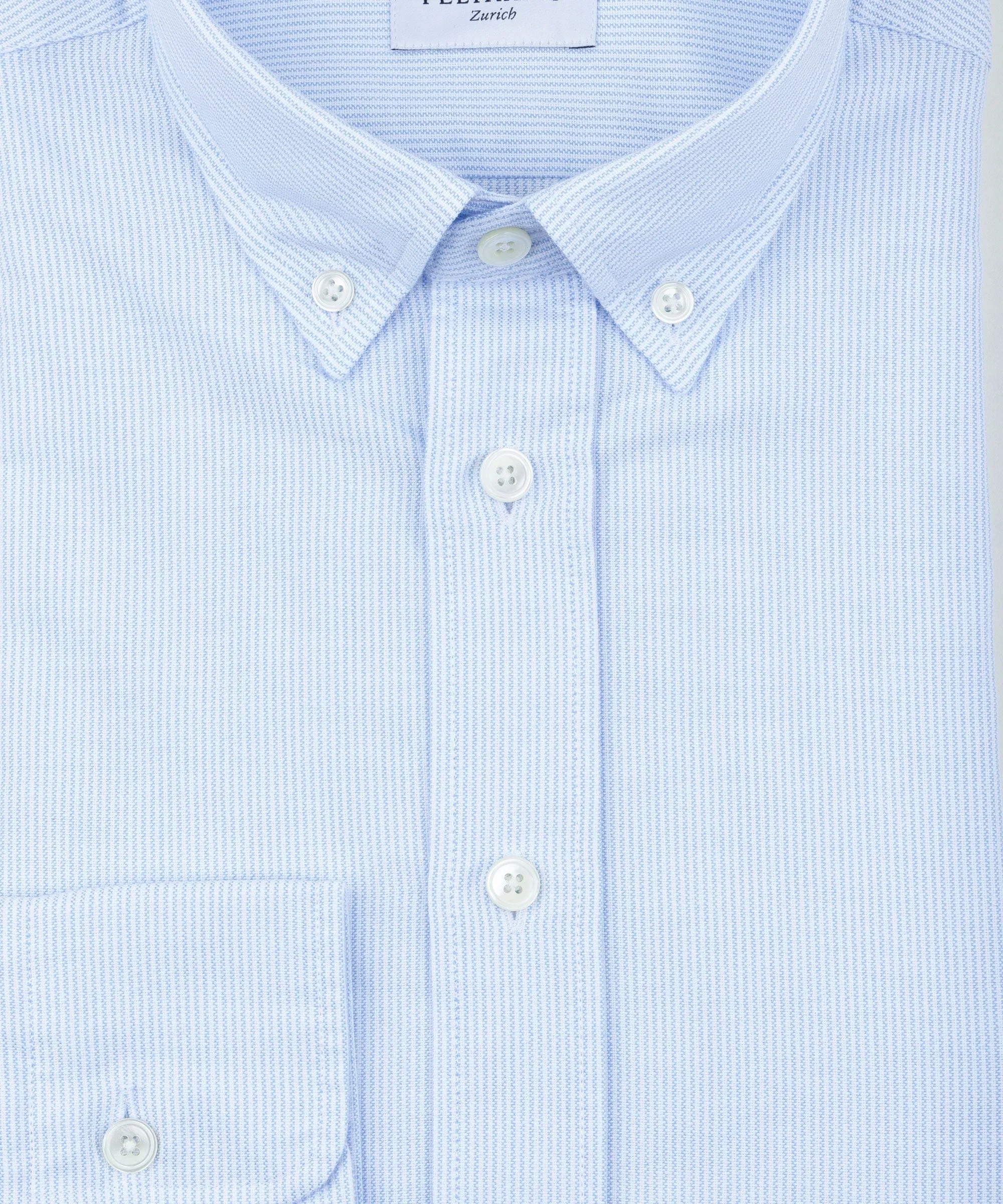 Button Down Oxford Shirt Fine Striped