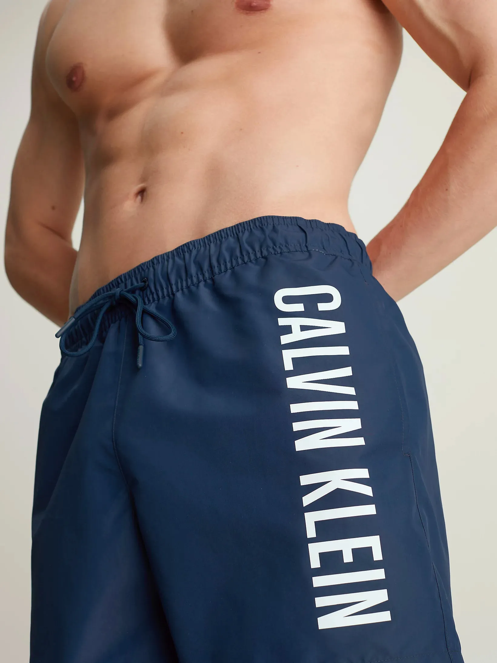 Calvin Klein Mens 'Intense Power' Side Logo Swim Shorts