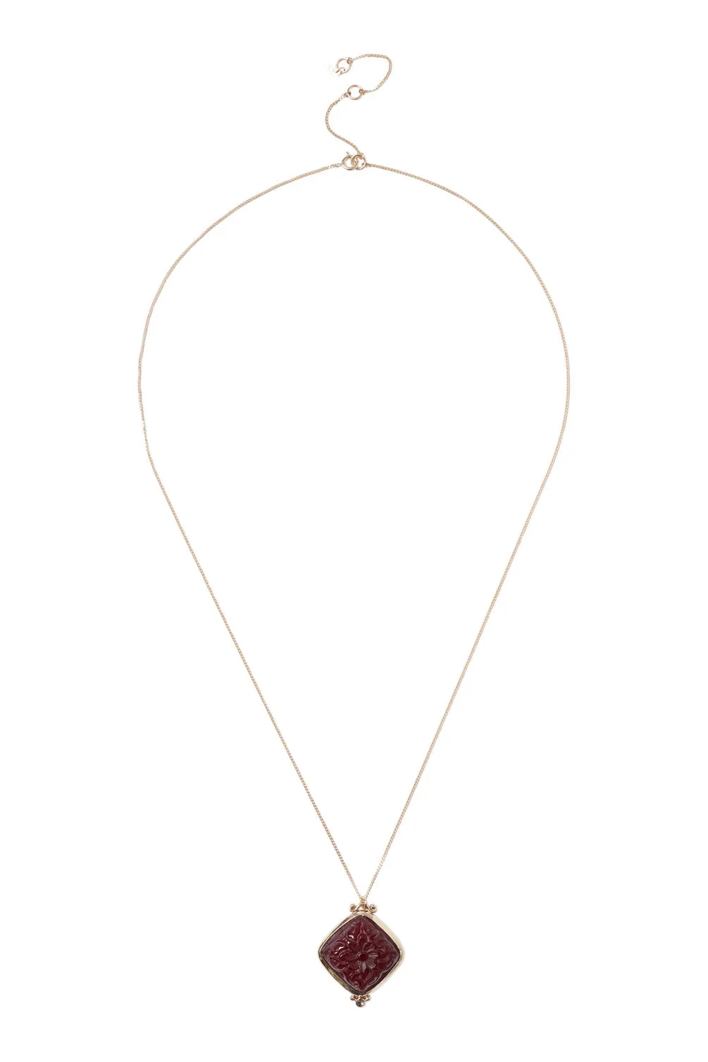 Chan Luu 14k Rosalyn Necklace in Red Quartz