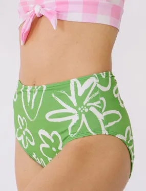 Clover Floral High-Waist Bottoms