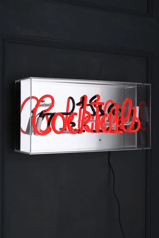 Cocktails Neon Light Box