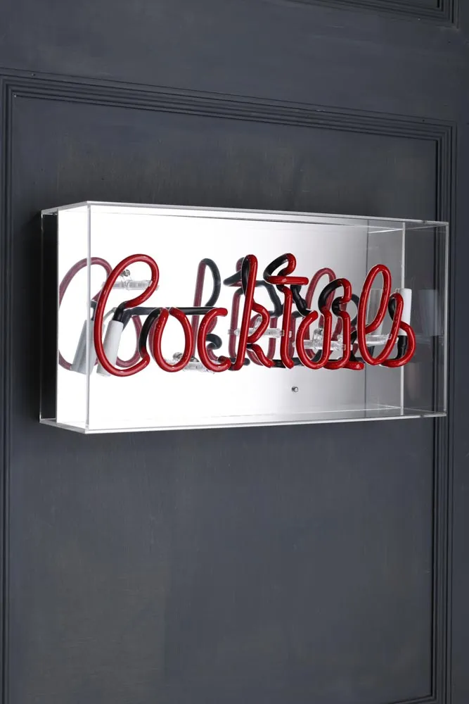 Cocktails Neon Light Box