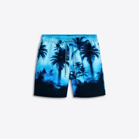 COSMO Palm Print Swim Trunks