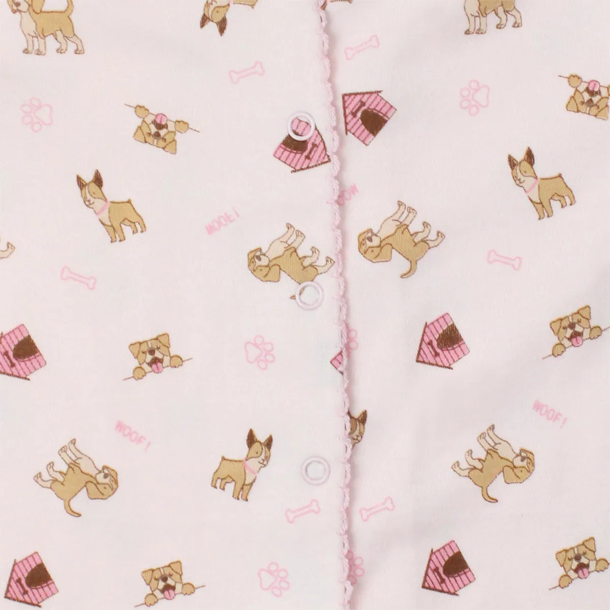 Cute Puppies Printed Romper | Baby Girl