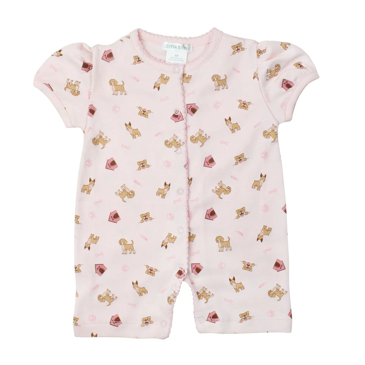 Cute Puppies Printed Romper | Baby Girl