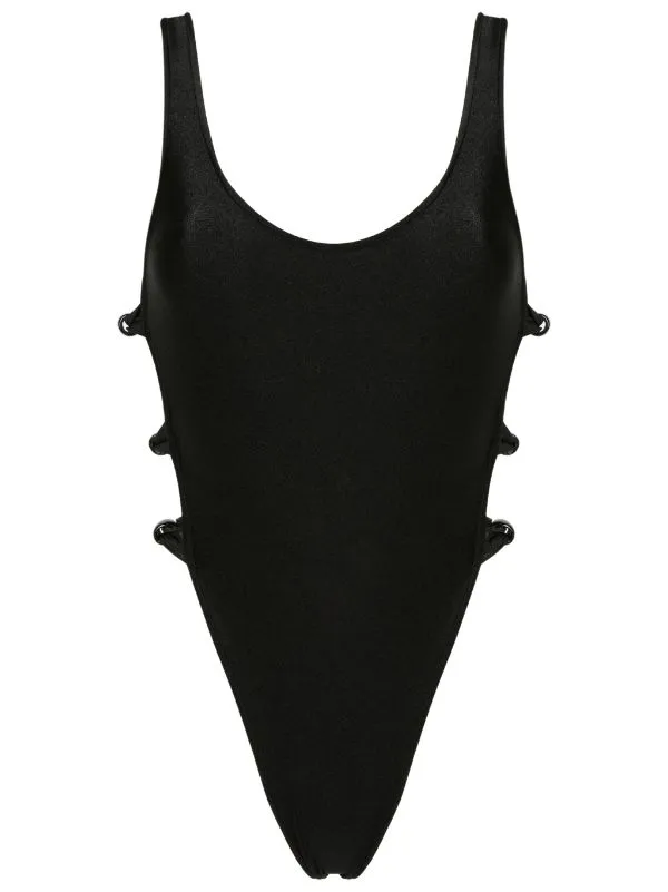 Deco Solid Cut-Out Swimsuit