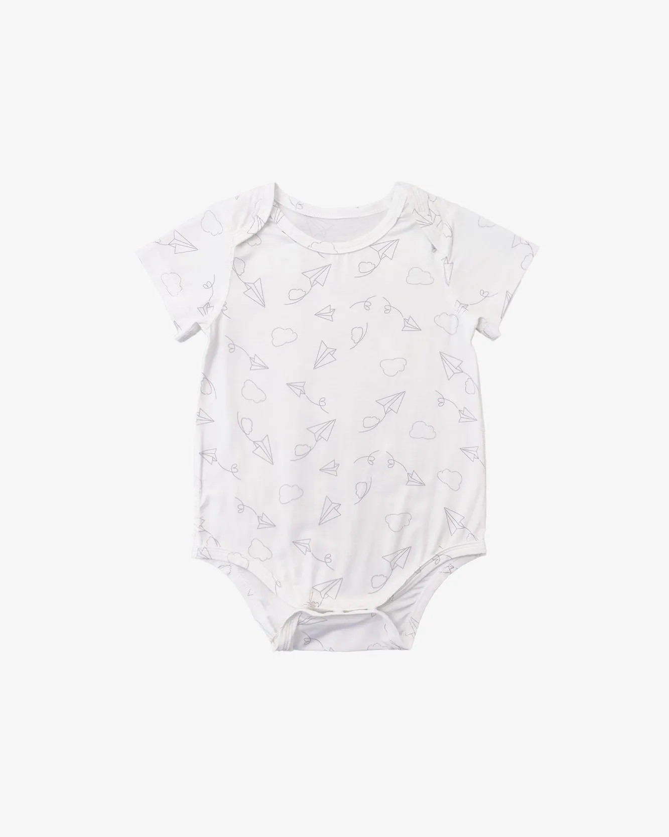 Envelope Neck Short Sleeve Onesie