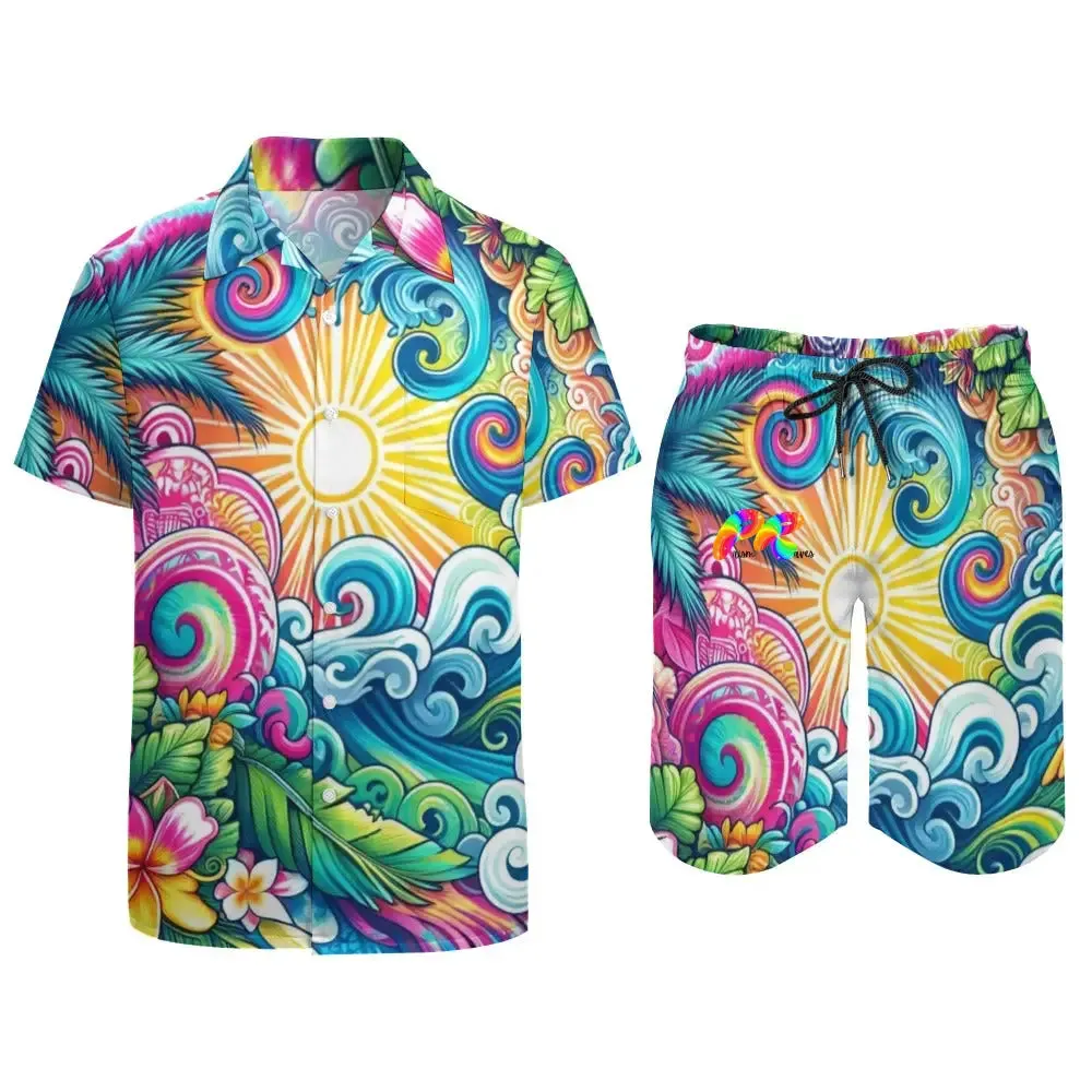 Euphoric Tides Men's Rave Swimwear