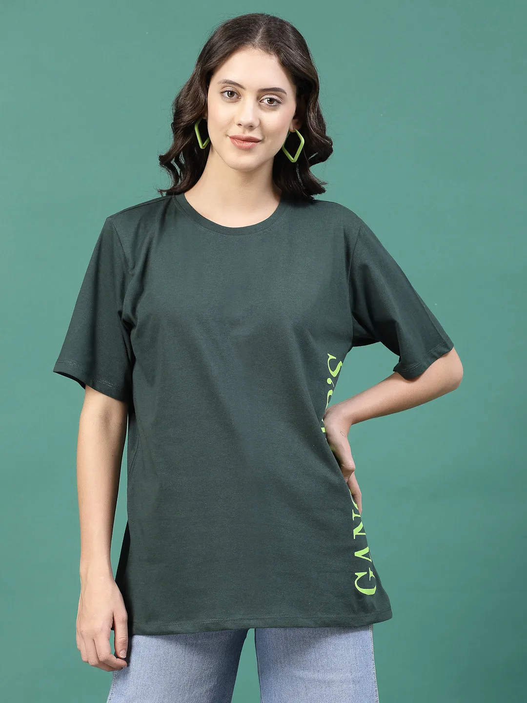 Everyday Elegance Printed Jersey T-shirt