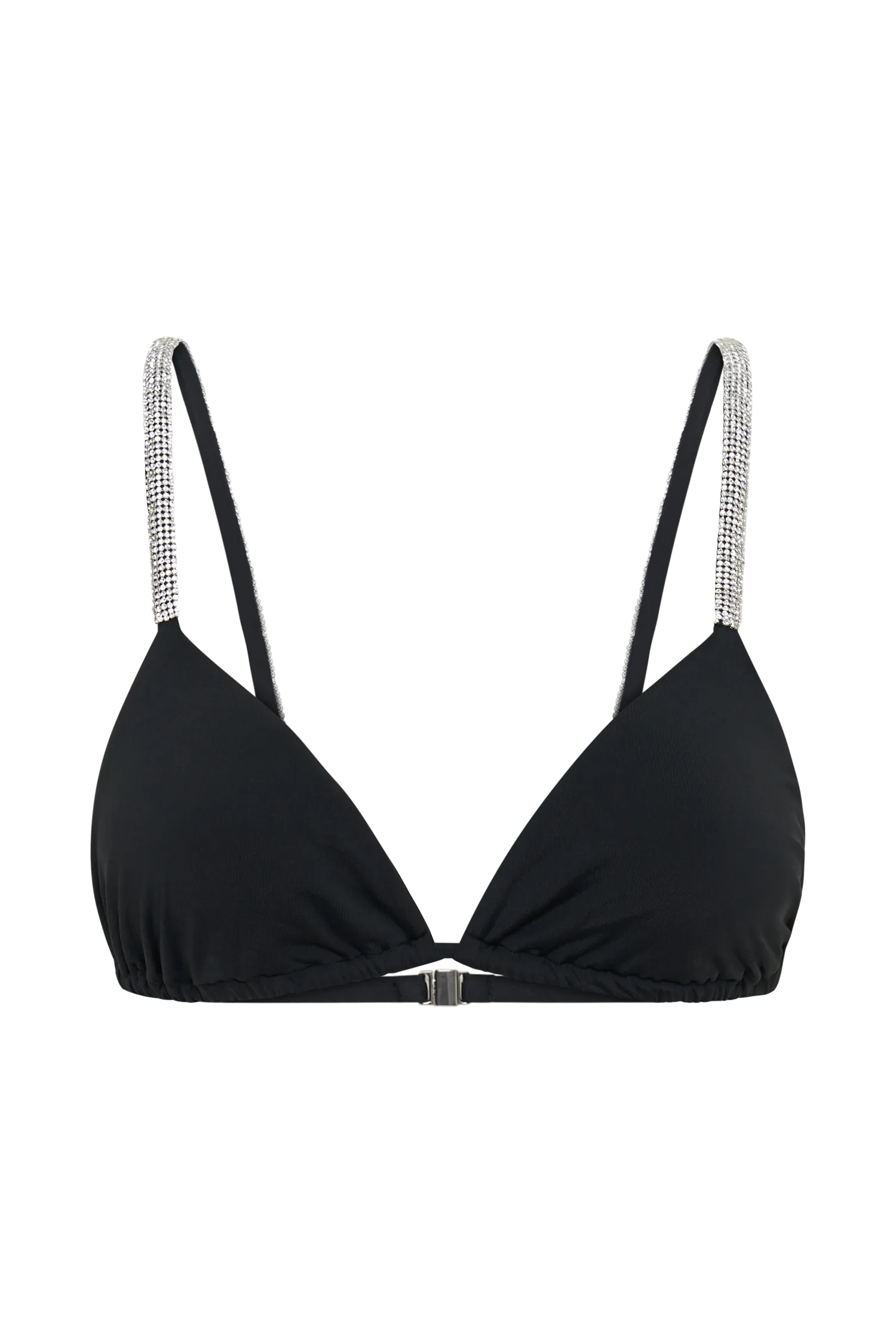 Finley Diamante Band Recycled Bikini Top - Black