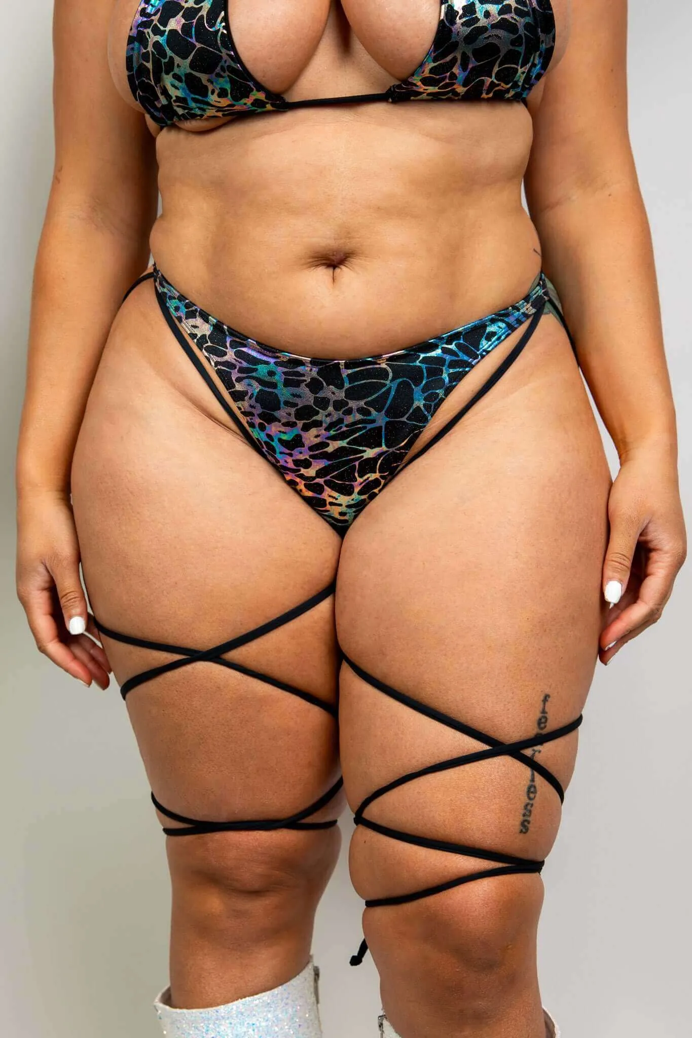 Galactica High Hip Strappy Bottoms