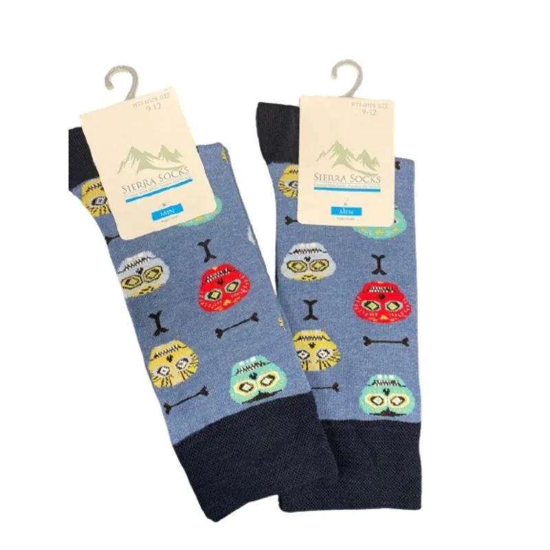 Game Design Colorful Smooth Toe Men Crew Socks