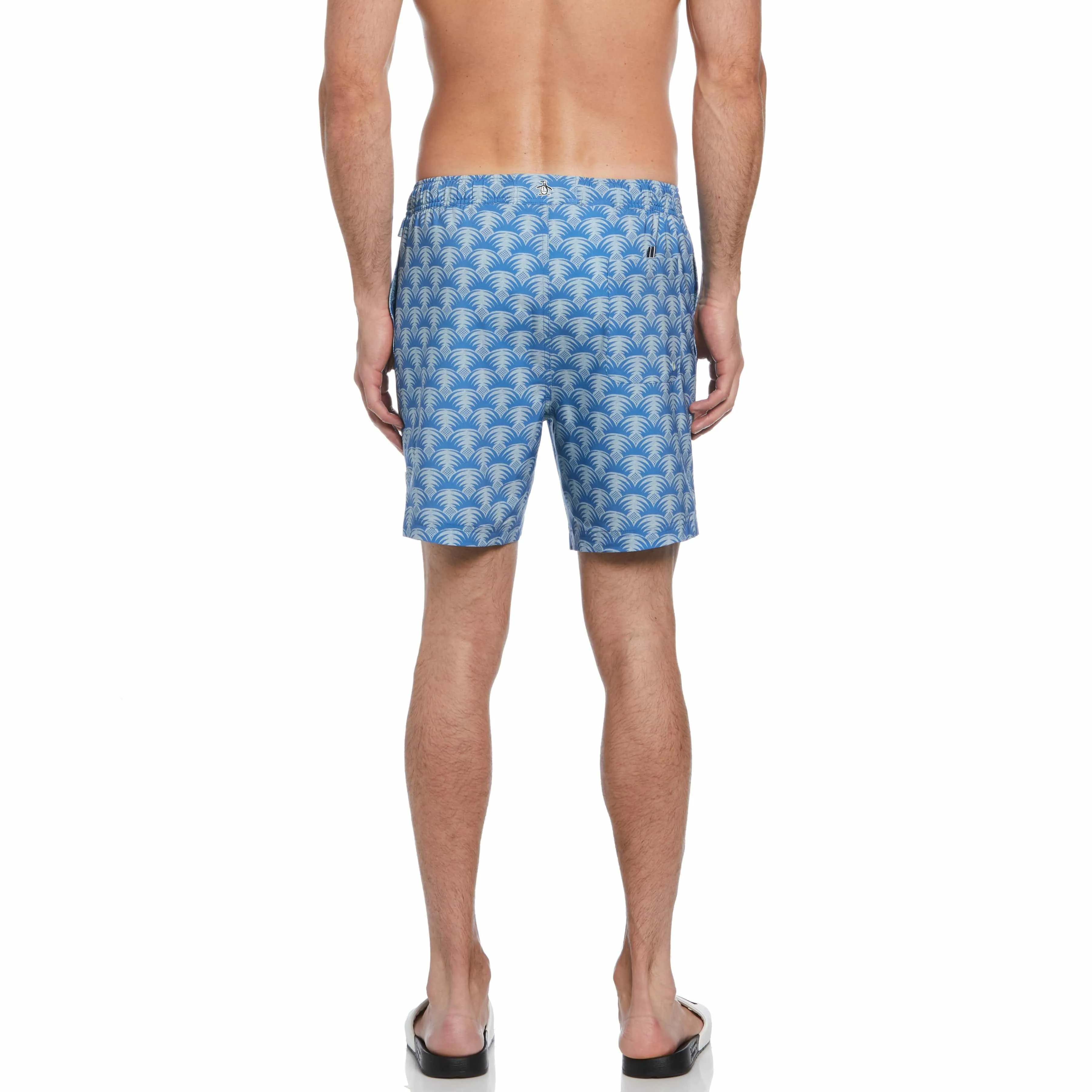 Geo Palm Print Swim Short