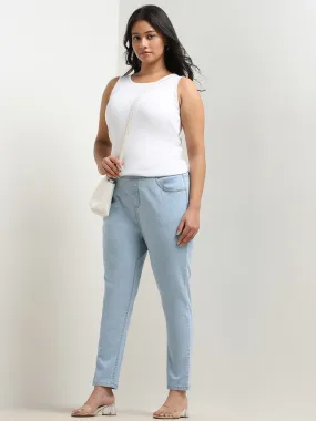 Gia Light Blue Slim Fit High-Rise Jeggings