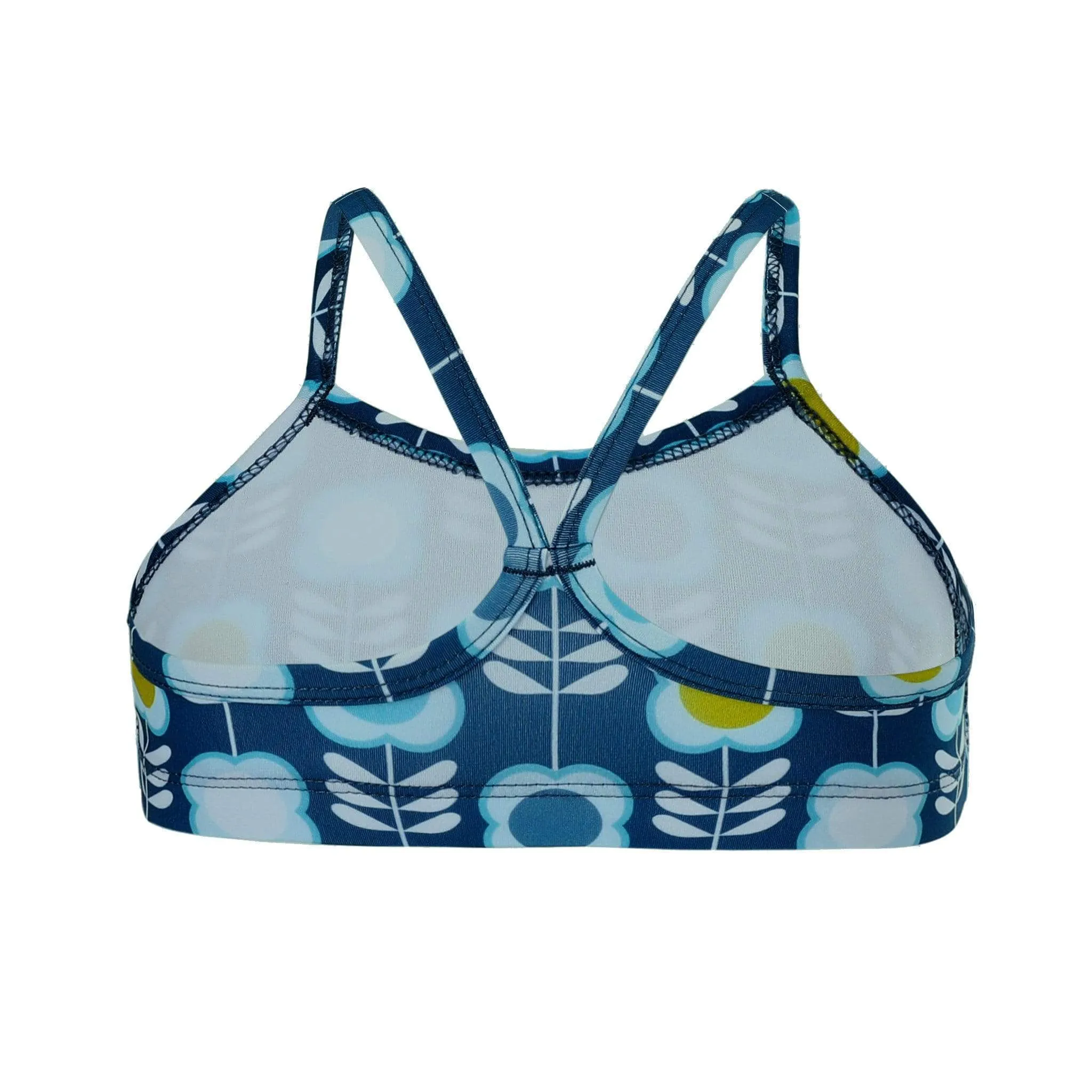 Girls Aegean Retro Flower Bikini Top