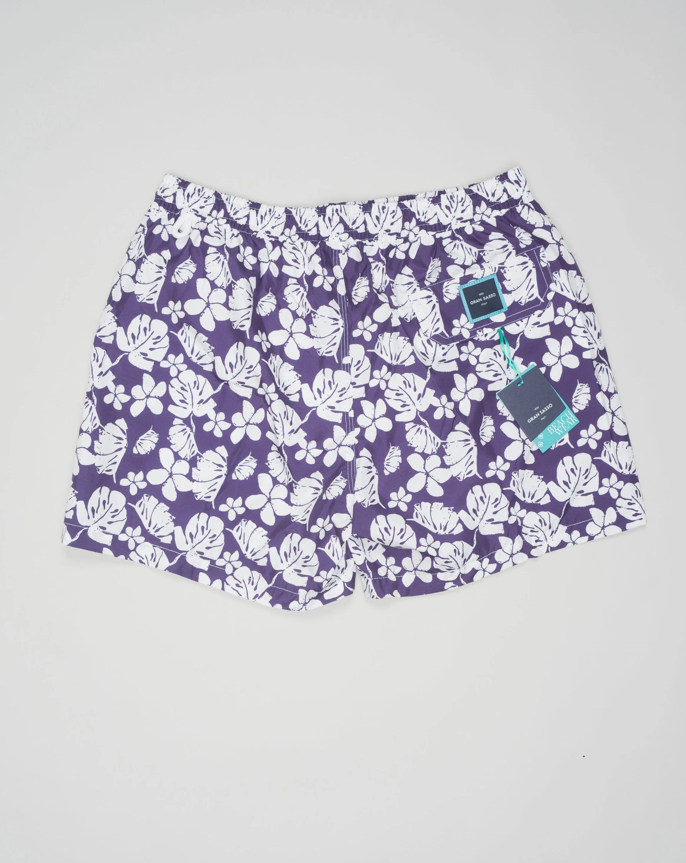 Gran Sasso Leafs Swim Trunks / Blue