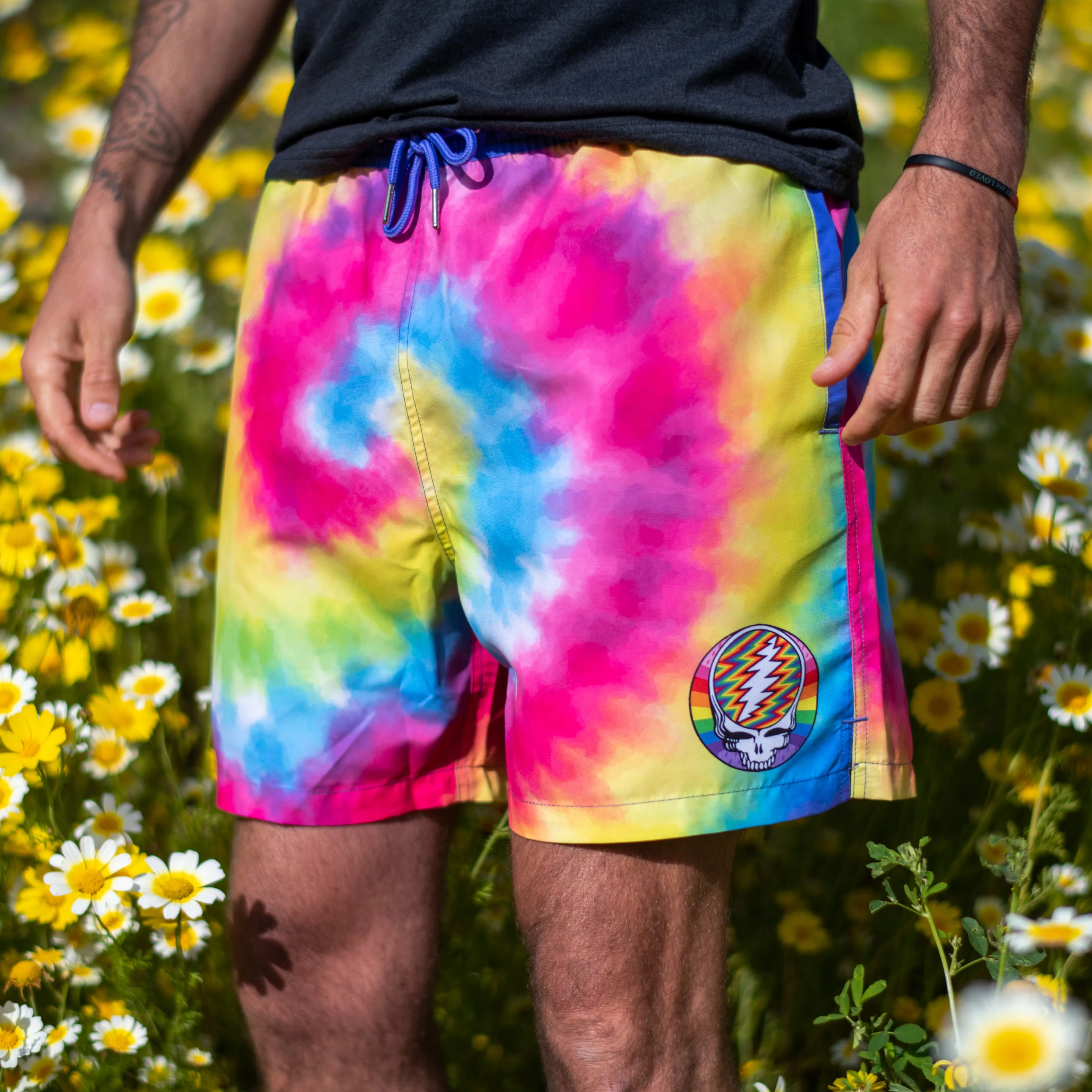 Grateful Dead | Swim Trunk | Tie Dye Steal Your Face