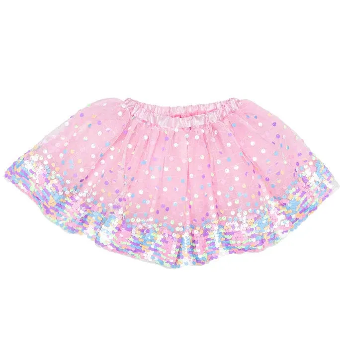 Great Pretenders Party Fun Sequins Skirt - Pink Neon