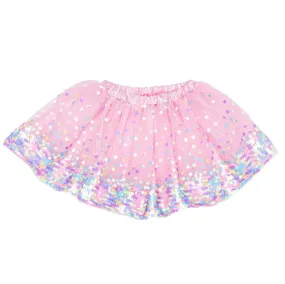 Great Pretenders Party Fun Sequins Skirt - Pink Neon