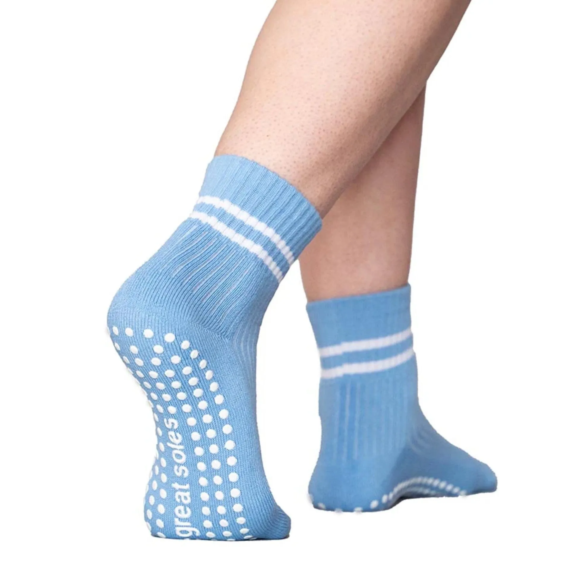 Greer Ankle Crew Grip Sock - (Barre / Pilates)