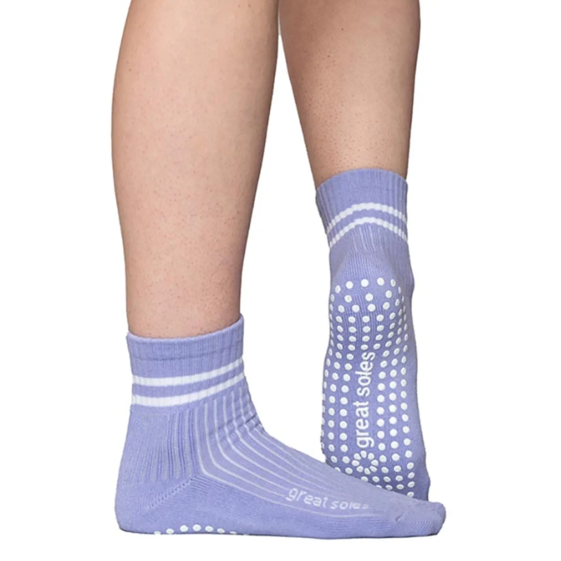 Greer Ankle Crew Grip Sock - (Barre / Pilates)