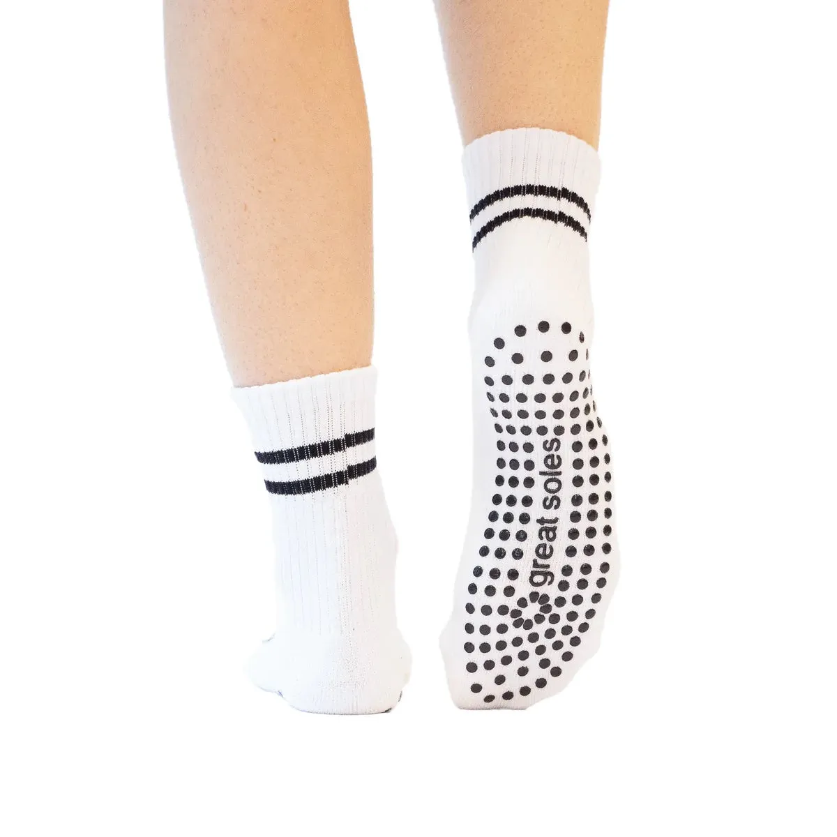 Greer Ankle Crew Grip Sock - (Barre / Pilates)