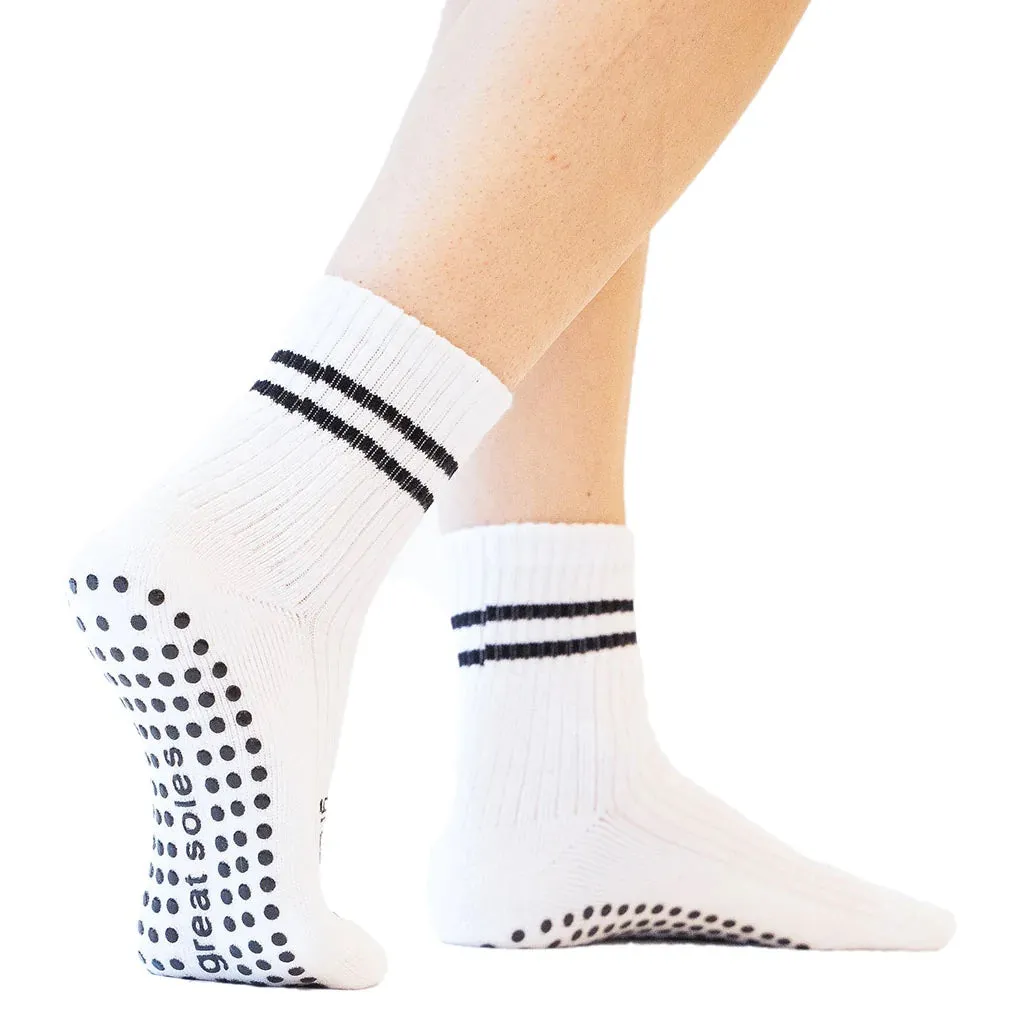 Greer Ankle Crew Grip Sock - (Barre / Pilates)